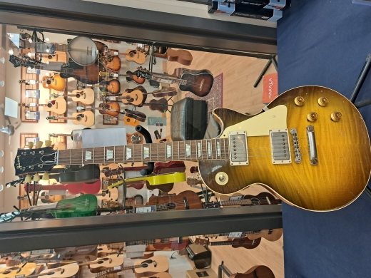 Store Special Product - Gibson Custom Shop 59 Les Paul Green Lemon Burst, Murphy Lab Heavy Aged